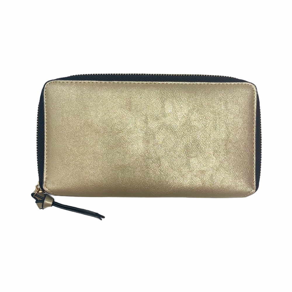 Shimmer Light Gold Passport Wallet/ Clutch